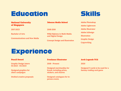 Education and Experience