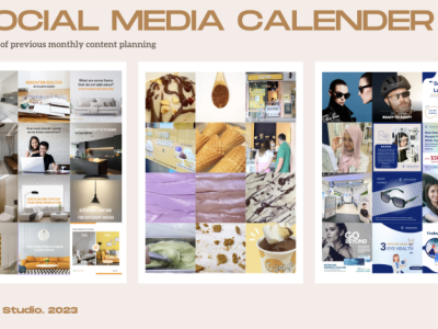 Social Media Calendar Example